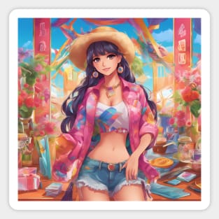 Cosmic Chronicles Anime Fashion Magnet